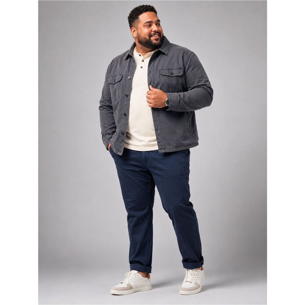 Lee X-Treme Comfort Solid Navy Blue X-Treme Comfort Pants Cotton Chinos 44 x 32